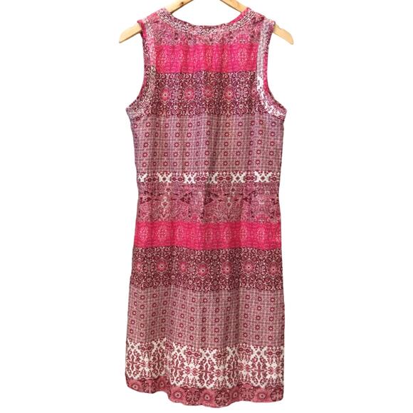 NWT Lucky Brand Boho Tunic Shift Dress Small Patchwork Paisley Floral Cottage - Picture 2 of 6